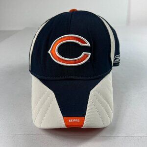 Reebok Chicago Bears NFL Hat One Size Blue & White Sideline Stretch Fitted Cap